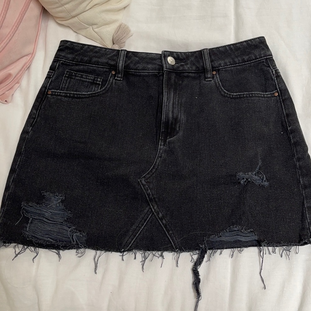 Black Jean Skirt 28